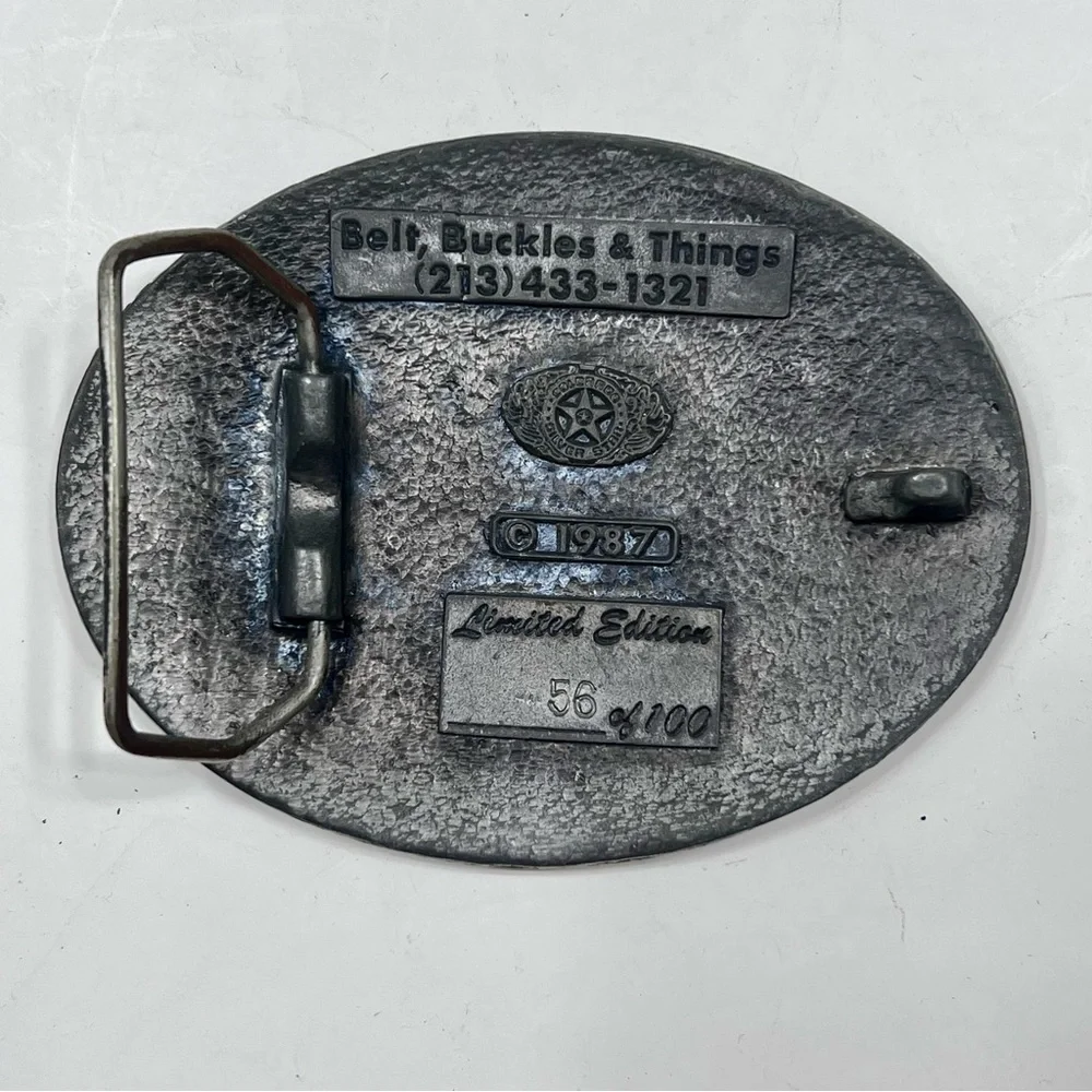 Gay Rodeo Los Angeles 4th Annual Golden State Metal Belt Buckle Limited 56/100‎
